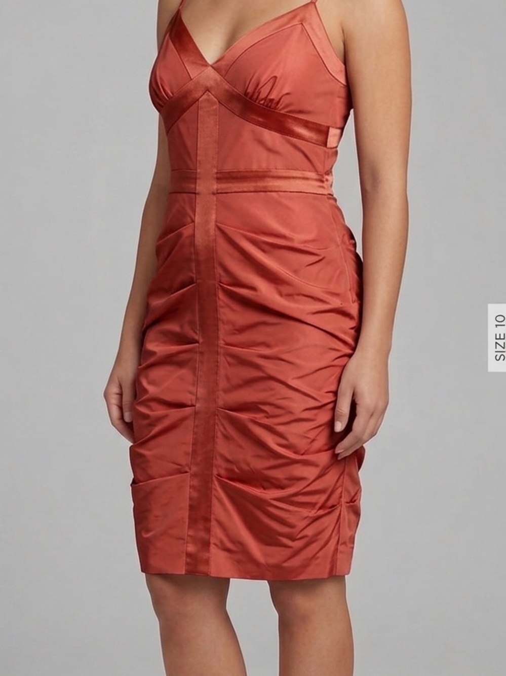Vintage Calvin Klein thin strap coral dress size 10